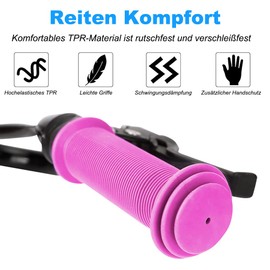 Kids Bike Grips - Kid Bicycle Grips Handlebar 22.2mm for 12”to 16”Bike with Safe Mushroom Pattern | 105mm Soft Toddler Balance Bike Grips Mini Kick Scooter Tricycle Grips for Boys Girls