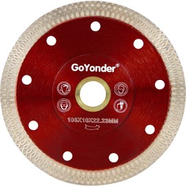 GoYonder 4” Diamond Tile Blade for Angle Grinder, Super Thin Diamond Saw Blade Grinder Blades for Wet Dry Cutting, Diamond Blade for Cutting Ceramic, Porcelain, Tiles, Granite, Marbles