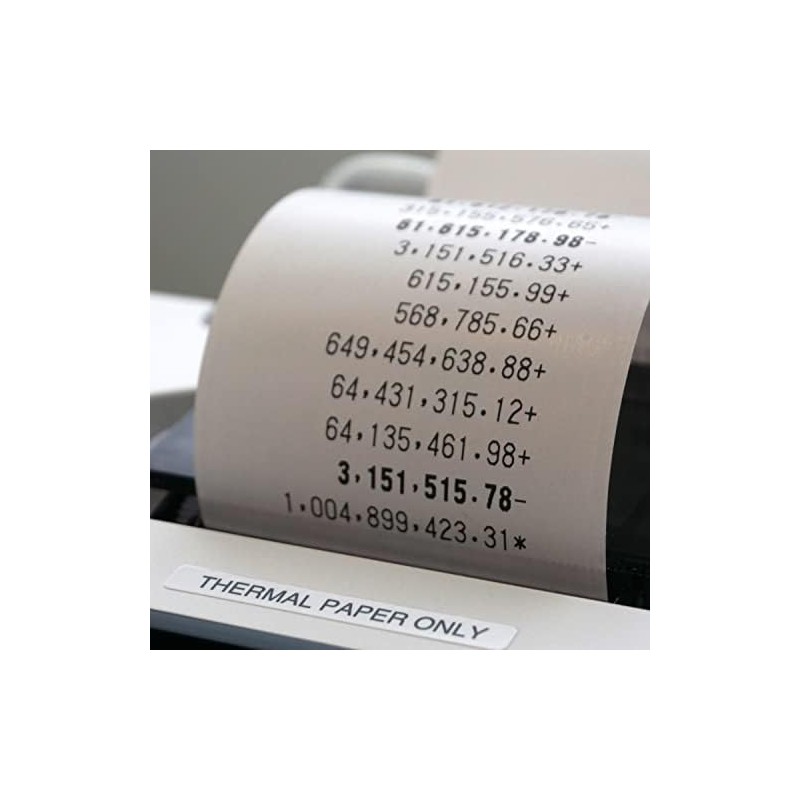 Sharp 12-Digit Printing Calculator with Extra Large 10-Digit Option, 8.0