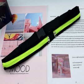 Marathon Running Waist Pack for Phone & Travel Mini Belt Bag 2 - Running Hip Pack - Neon 3ea