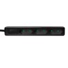 Faconet® 3-Way Socket Strip Narrow 1.5 m Connection Cable Black