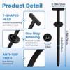 150Pcs Nylon Universal Cable Tie Buckle Nylon Zip Ties Button