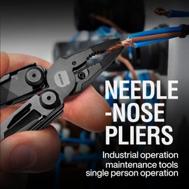 MIAOKE Multitool 23 en 1 con caja de regalo de alta calidad, destornilladores, destornilladores, destornilladores, abridor de botellas, alicates de cuchillo de camping -Pantera Negra