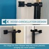 8 Pack Hinge Pin Black Door Stopper, Adjustable Heavy Duty