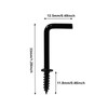 Auvotuis 50Pcs L Screw Hooks 7/8 Inch, Metal L Shaped