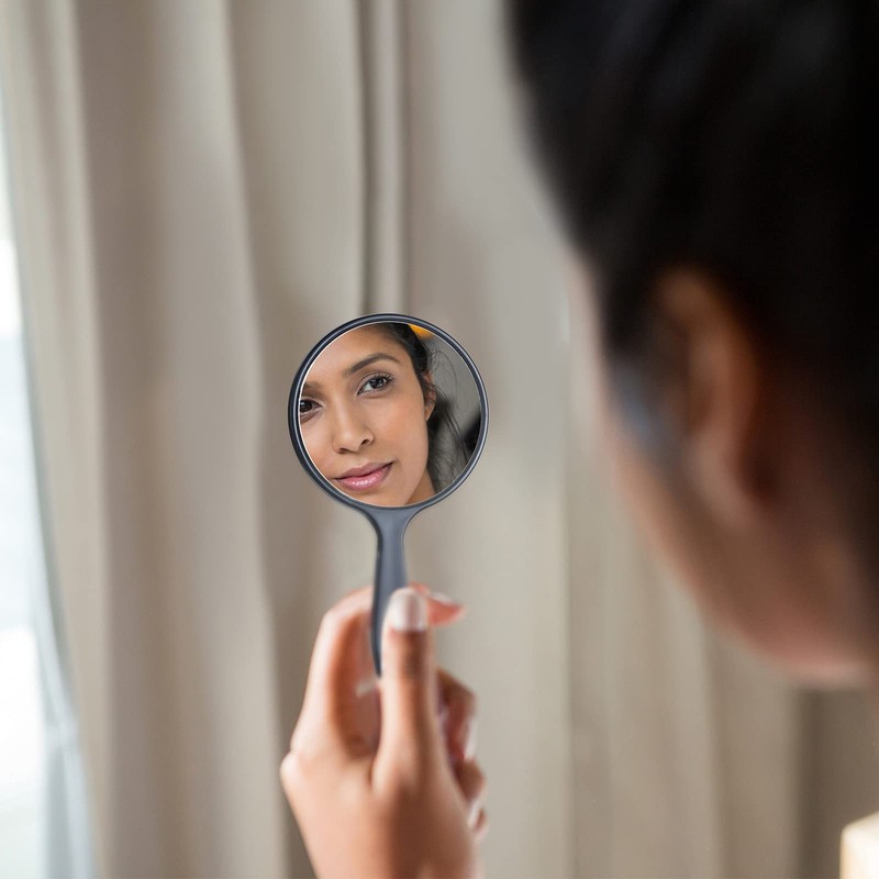 Jetec 25 Pcs Handheld Mirror with Handle, 3.94" L x