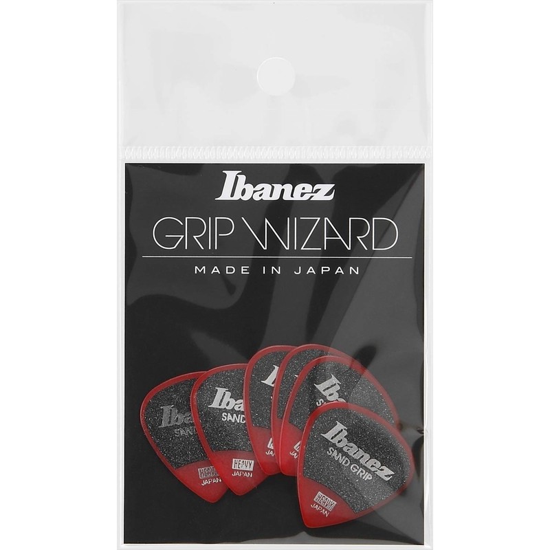 IBANEZ Grip Wizard Series Sand Grip Heavy Flat Pick -