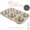 Kitchen Details Pro Series 6 Cup Muffin Pan with Diamond