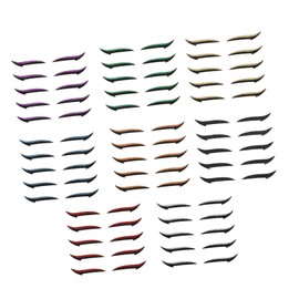 Healvian 40pairs Double Stickers for Quick Eye Makeup Reusable Eyeliner Strips Colors for Parties Cosplay and Photography