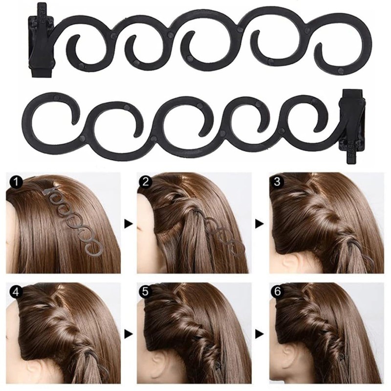 Doyime Hair Styling Tools [7 Pieces] Hair Braiding Tools Multi-functional