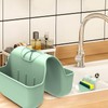 VPASION Sponge Holder for Kitchen Sink, Silicone Sink Saddle Caddy