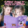PESLNG Secret Diary for Girls with Lock, Plush Journal for