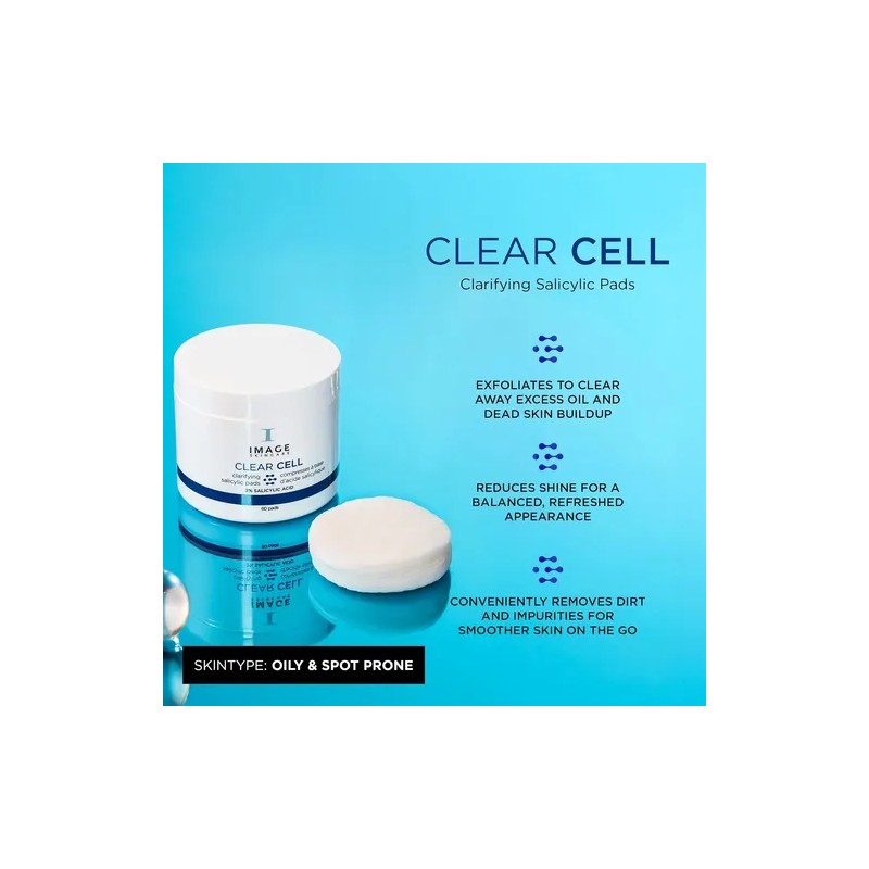 Image Skincare, Clear Cell Almohadillas Aclaradoras Salicíli