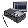 Solar Charging Radio Portable Radio with Emergency LED Flashlight Support