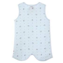 organicboom 100% Organic Cotton Mouse Baby Sleeping Quilted Jacquard Vest Soft Wearable Blanket (Mint, 110(24-36M))