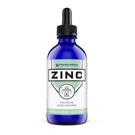 FWS Liquid Zinc Supplement for Men, Women, Kids - Organic, Non-GMO, Vegan - Ionic Zinc Sulfate Drops - Immune System Boost, Healthy Skin Support, Overall Wellness - 60 Day Supply - 4 oz