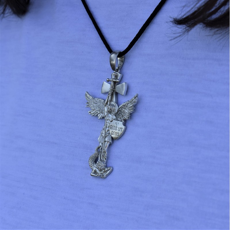 KAPRIBE Sankt Michael Anhänger aus 925er Silber