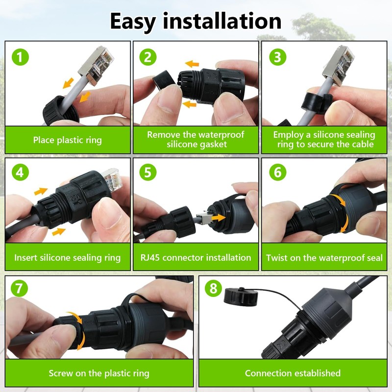 WingFly Starlink Gen 3/Mini Ethernet Adapter, Waterproof Extension Repair Coupler