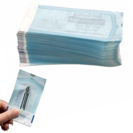 YUZNA 100x Einweg Sterilisationsbeutel mit SK Verschluß, Selbst-Klebend, Steribeutel für Autoklaven (5.7 x 13 cm)