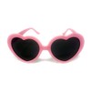 WS UK Adults Heart Shape Sunglasses with UV400 Protection (Pastel