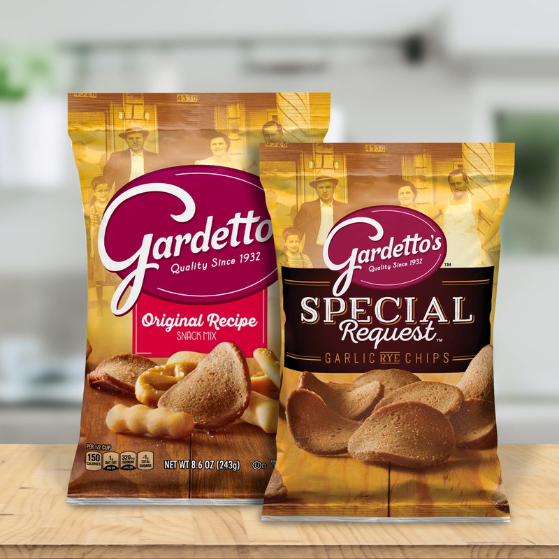 Gardetto's Special Request Garlic Rye Chips, Snack Bag, 8 oz