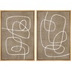 SIGNWIN Framed Canvas Print Wall Art Set Geometric Mid-Century Spiral