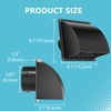HG Power 4 Inch Dryer Vent Cover Outside with Removable