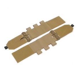 GAZJYUSP Pair of Elastic Tactical Vest Cummerbund Quick Release Mounting Strap for Vest JPC/CPC/LBT/LBX/FCPC with Magazine Pouches (Khaki)