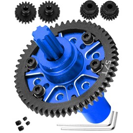 hopsupRC 57T #45 Steel Upgrades Diff Gear Slipper Clutch for 1/8 Typhon 223S 4X4 RTR V4,1/10 Kraton/Outcast 4S 4X4 RTR V2,Senton/Vorteks 223S 4X4 RTR V4,Spur Gear Slipper w/20T 21T Pinions,Navy Blue