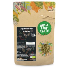 Wholefood Earth Organic Basil Powder - 100g | GMO Free | Certified Organic