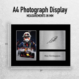 HWC Trading A4 Max Verstappen Formula 1 Gifts Printed Signed Autograph Picture for F1 Formula 1 Racing Fans