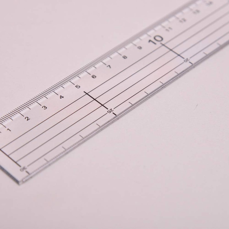 ITOCHU Retail Link Acrylic Ruler 11.8 inches (30 cm) Metal