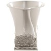 Square Silver Plated Jerusalem Kiddush Wine Cup and Tray