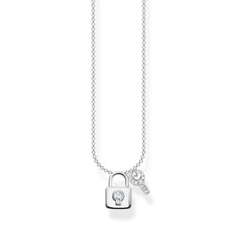 Thomas Sabo Women Necklace Lock 925 Sterling Silver KE2122-051-14-L45V