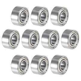 sourcing map 684ZZ Deep Groove Ball Bearings 4mm x 9mm x 4mm Double Shielded Chrome Steel P5(ABEC5) 10pcs