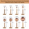 Muchtolove Measuring Cups and Spoons Set of 8, Stainless Steel