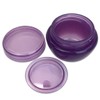 Beauticom Frosted Container Jars with Inner Liner and Lid for