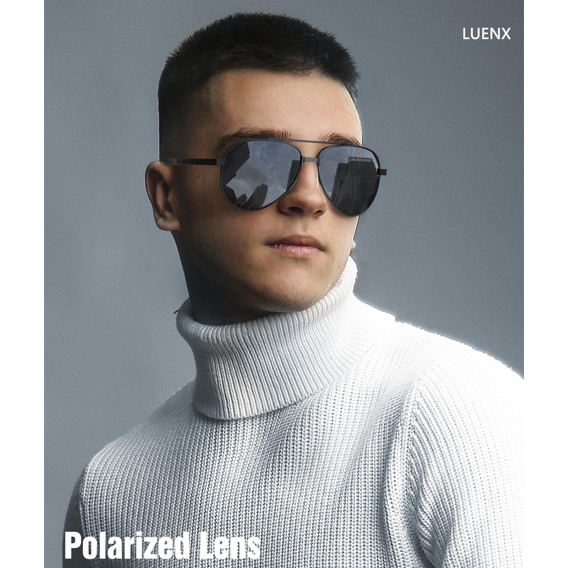 LUENX Sunglasses for Men Polarized Driving Sun Glasses UV400 Protection