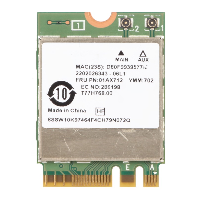 RTL8822BE Network Card 01AX712 433Mbps WiFi Bluetooth 4.0 M.2 NGFF