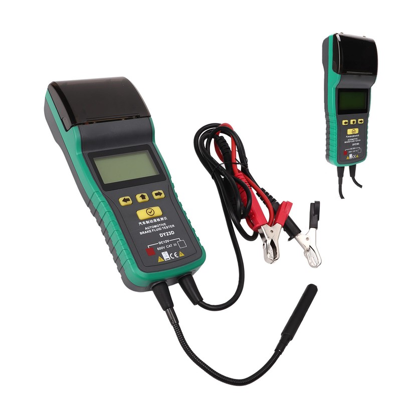 Car Brake Fluid Tester LCD Display Printing Audible Visual Alarm