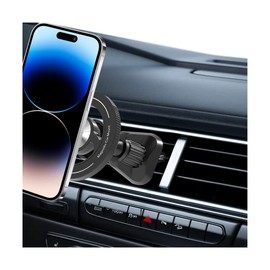 Sandfren Car Magnetic Phone Holder, 360° Adjustable HandsFree Vehicle Air Vent Cellphone Mount with Hook, Strong Magnet Auto Mobile Phone Holder, Universal for 15 16 14 13 Pro Plus Max (Style4)