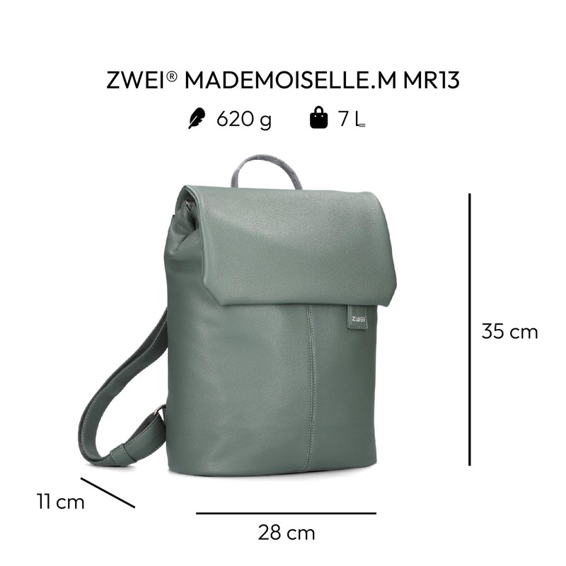 Zwei Women's Mademoiselle.M MR13 Eucalyptus Backpack, mint