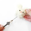Japanese String Button Trade Key Chain, Mini Reel Key Holder,