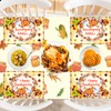 WorldBazaar Thanksgiving Oval Paper Plates 24 Count Pumpkin Plates 10