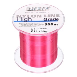 PATIKIL 547Yard/1640FT Nylon Fishing Line, 3Lb Monofilament String Wire Fluorocarbon Coated for DIY Craft Hanging Decoration, Fuchsia