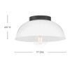 Lark STU Small Flush Mount Light - Cased Opal Glass