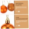 OHPHCALL Fillable Christmas Baubles 48pcs Large Red Christmas Tree Decorations