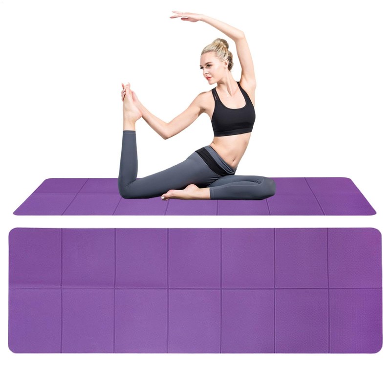 Folding Yoga Mat, Household Mute Portable Double-sided Exercise Mat, Household