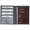 Felda Genuine Leather Passport Holder - RFID Protection and Credit