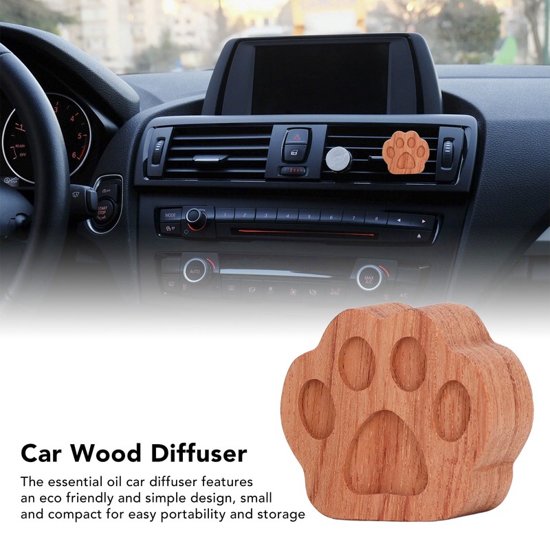 8pcs Essential Oil Car Diffuser Cat Paw Shape Simple Compact